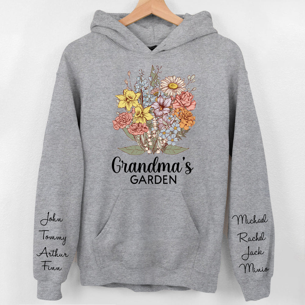 Personalized Grandma Garden Vintage Sweatshirt Gift For Grandmas - Birthday Gift For Mom