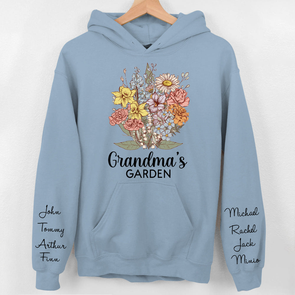 Personalized Grandma Garden Vintage Sweatshirt Gift For Grandmas - Birthday Gift For Mom