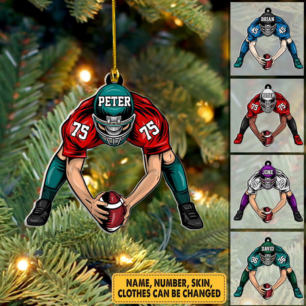 American Football Personalized Ornament Gift For Football Player Football Lovers K1702