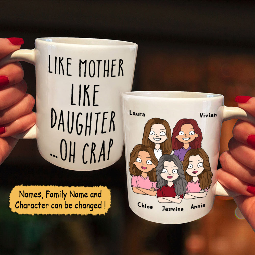 Mom Gifts From Daughter Like Mother Like Daughter Funny Mothers Day Mug From