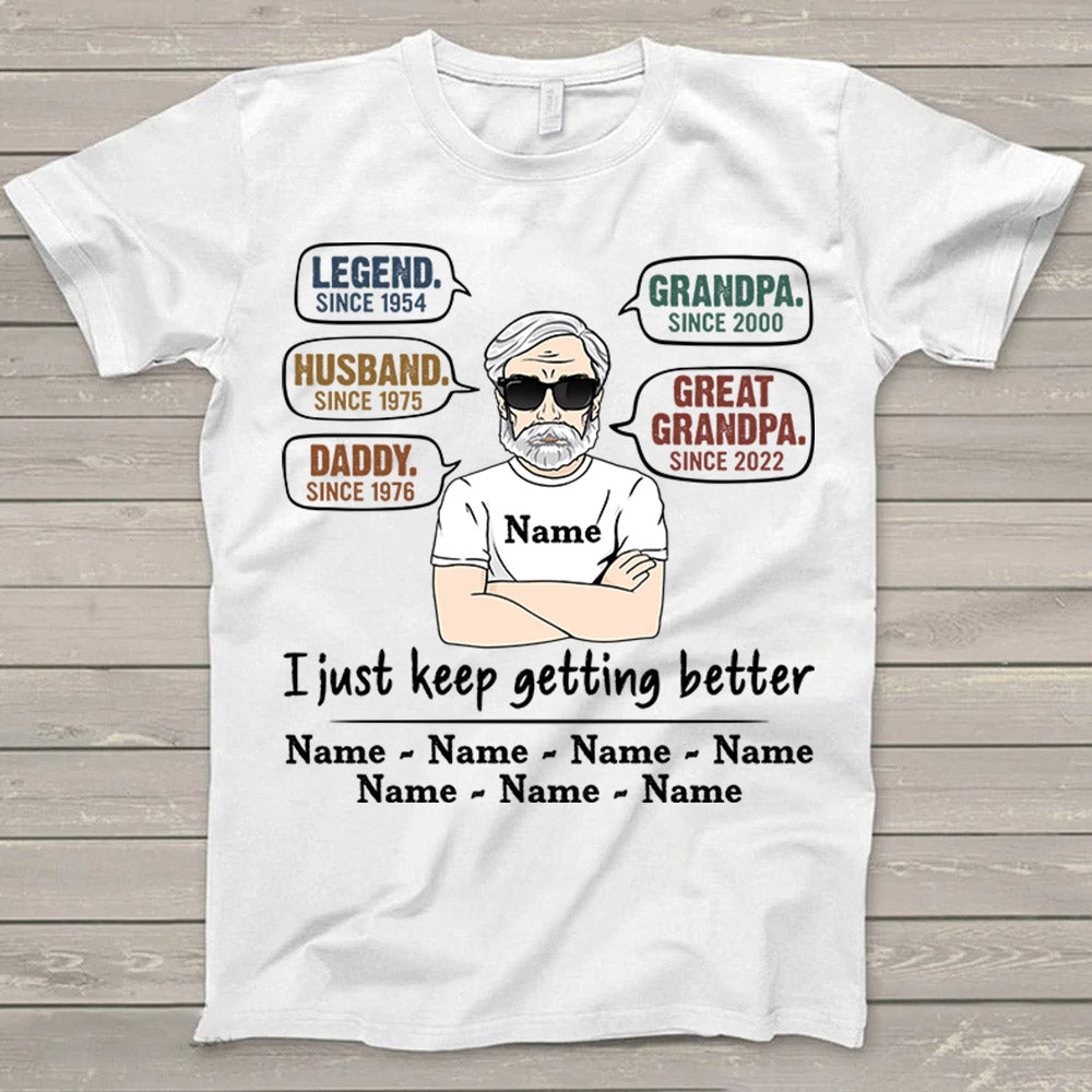 From Legend To Great Grandpa Personalized Shirt Gift For Dad
