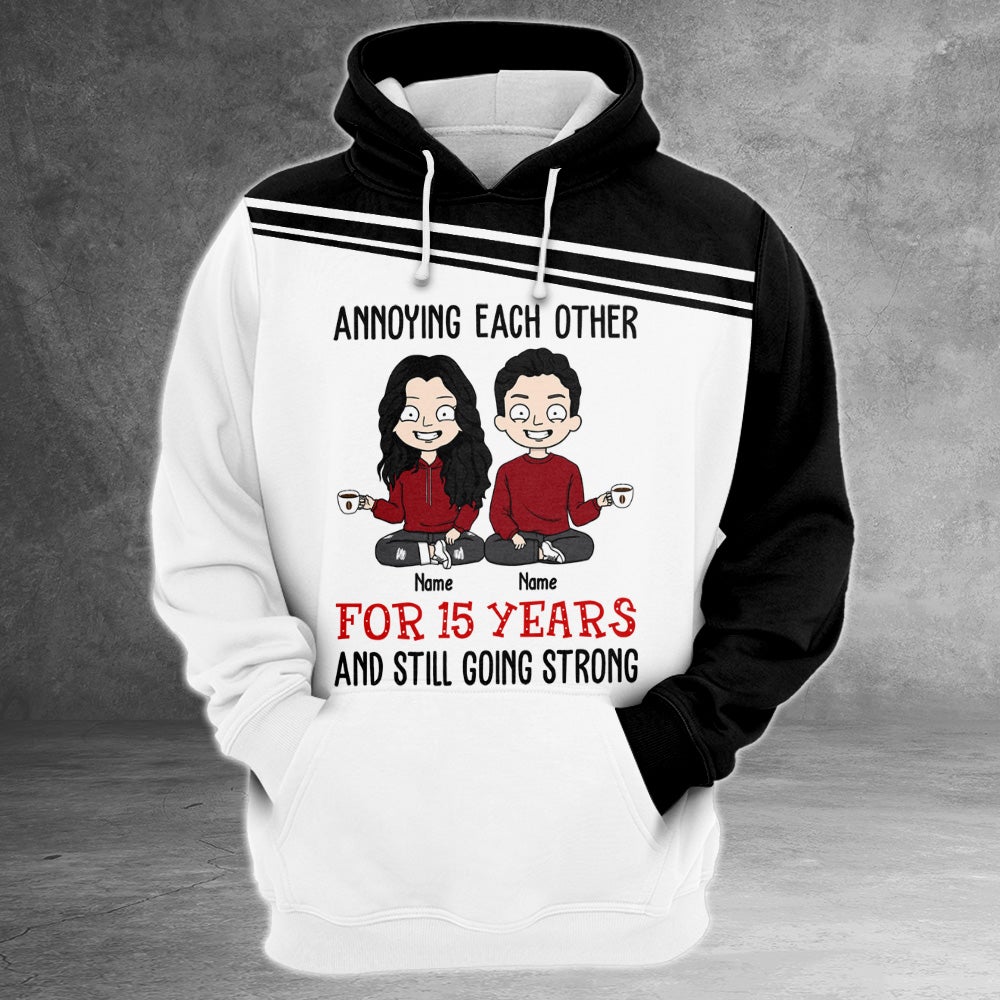 Anniversary Wedding Gift For Husband Wife Dad Mom Grandparent, Annoying Each Other For Years And Still Going Strong All Over Print Shirts