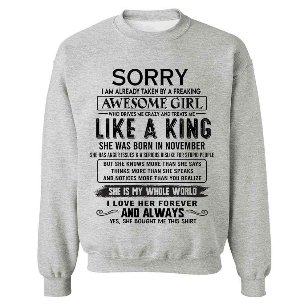 Awesome Girl Born In November - Special Gift For Your Boyfriend, Husband