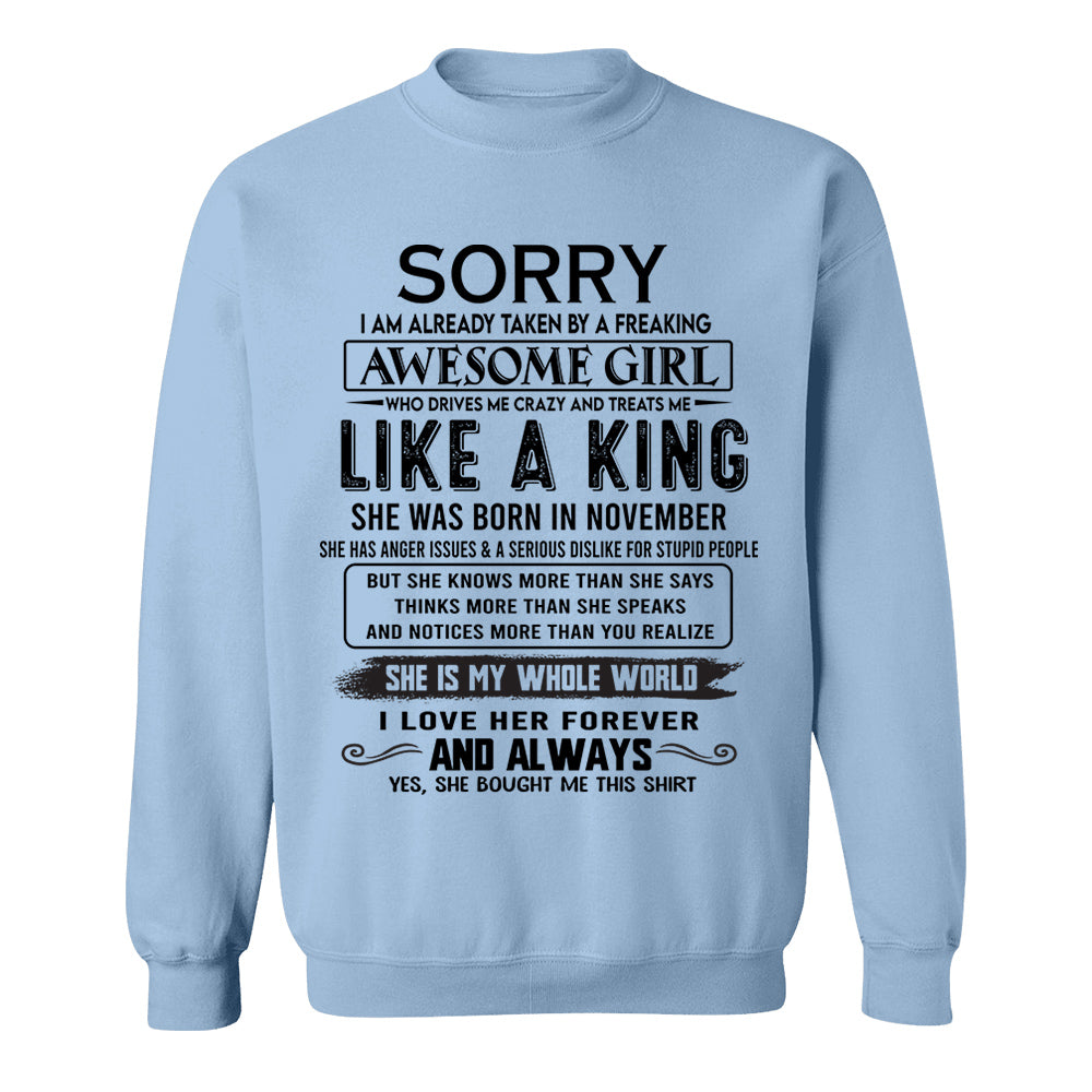 Awesome Girl Born In November - Special Gift For Your Boyfriend, Husband