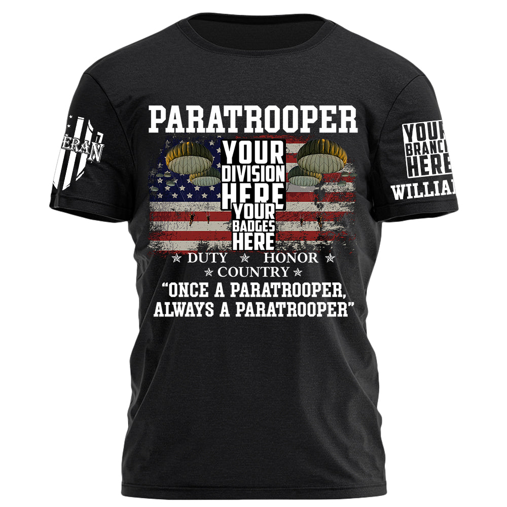 Custom Veteran Title Duty Honor Country Personalized Shirt For Veteran H2511