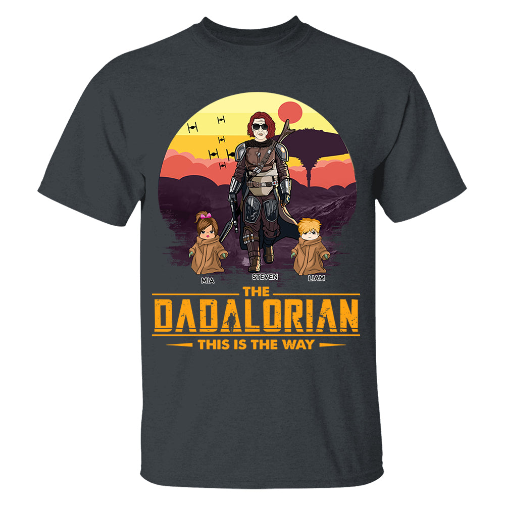 Tatooine Sunset The Dadalorian This Is The Way Personalized Shirt New Gift For Dad, Gift For Him