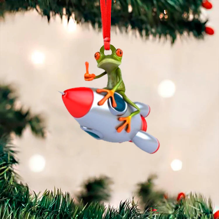 Missile Toad Ornament - Missile Toad Meme Christmas Ornament For Tree Decorations