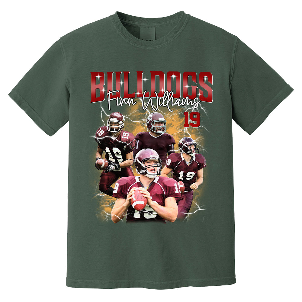 Custom Football Player Photo With Unique Style Bootleg Shirt - Perfect Shirt For Football Lovers