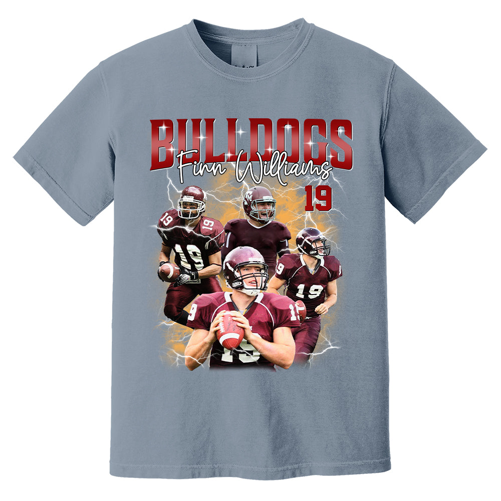 Custom Football Player Photo With Unique Style Bootleg Shirt - Perfect Shirt For Football Lovers
