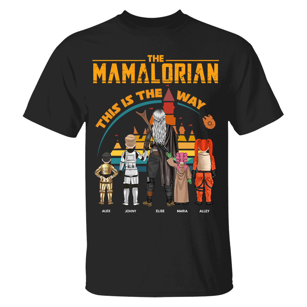 Custom Mamalorian This Is The Way Shirt - Personalized Gifts For Mom - Mother's Day Gift Vr2