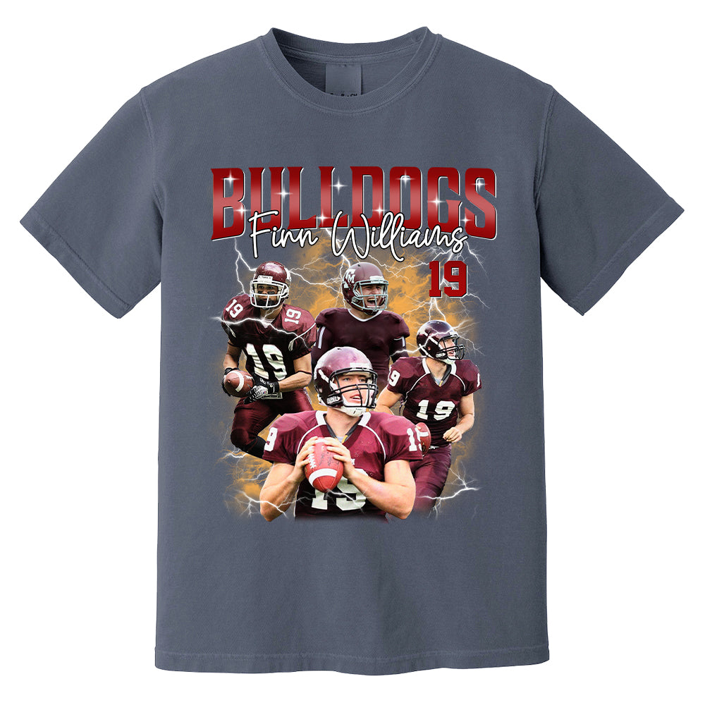 Custom Football Player Photo With Unique Style Bootleg Shirt - Perfect Shirt For Football Lovers