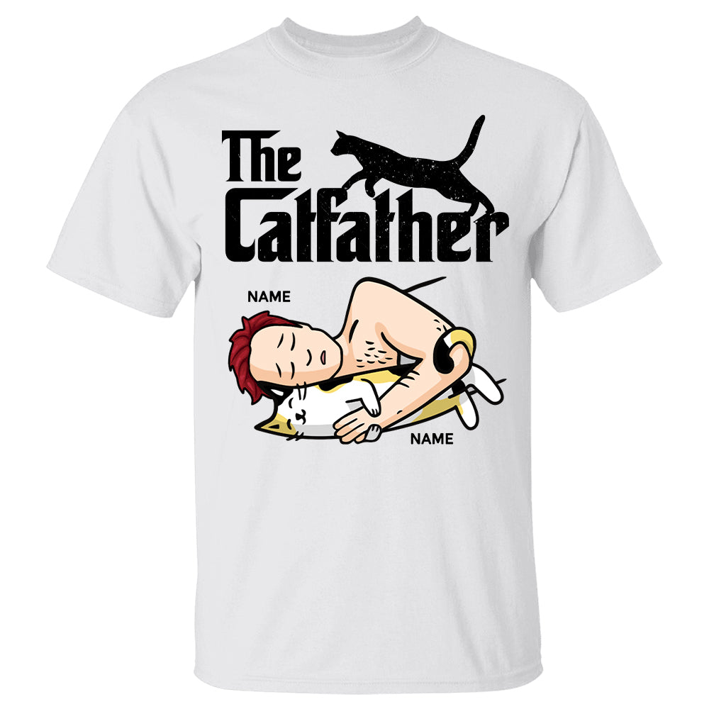 The Cat Father Personalized Shirt For Cat Dad