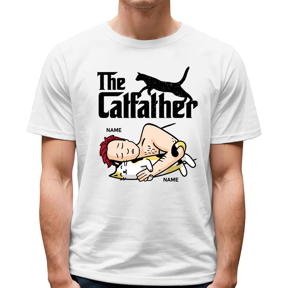 The Cat Father Personalized Shirt For Cat Dad