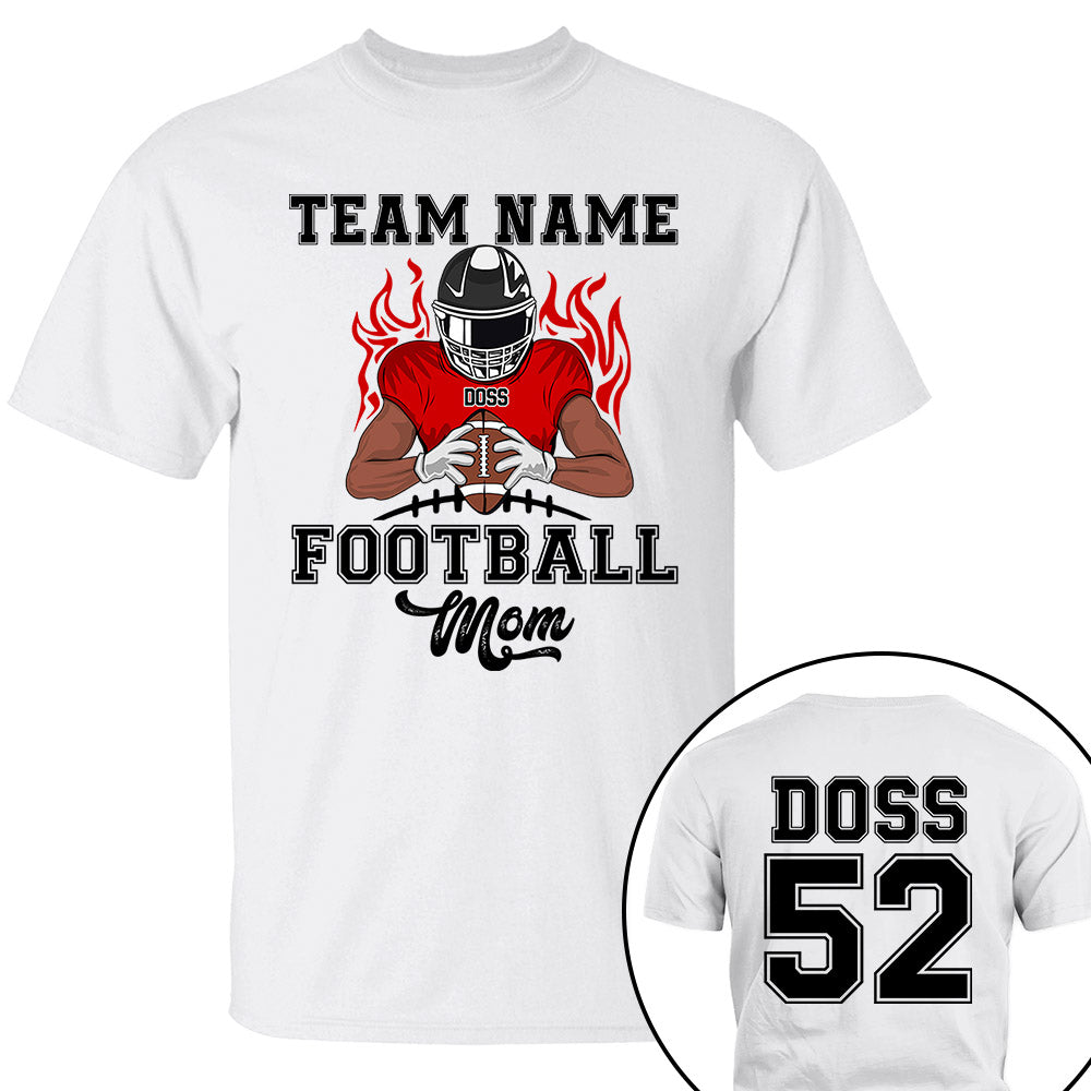 Personalized American Football Mom Shirt Team Footbal With Name Player And Number Shirt