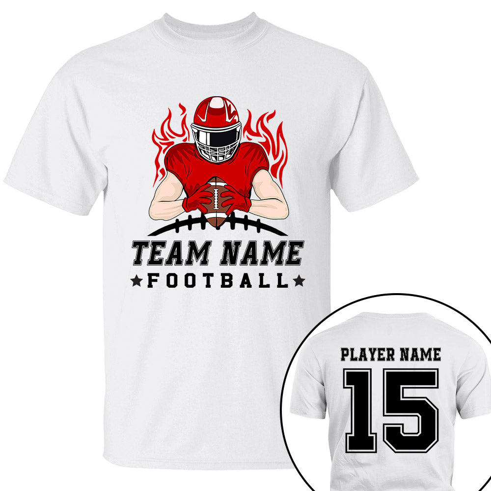 Personalized American Football Team Shirt American Football Son With Name And Number Shirt