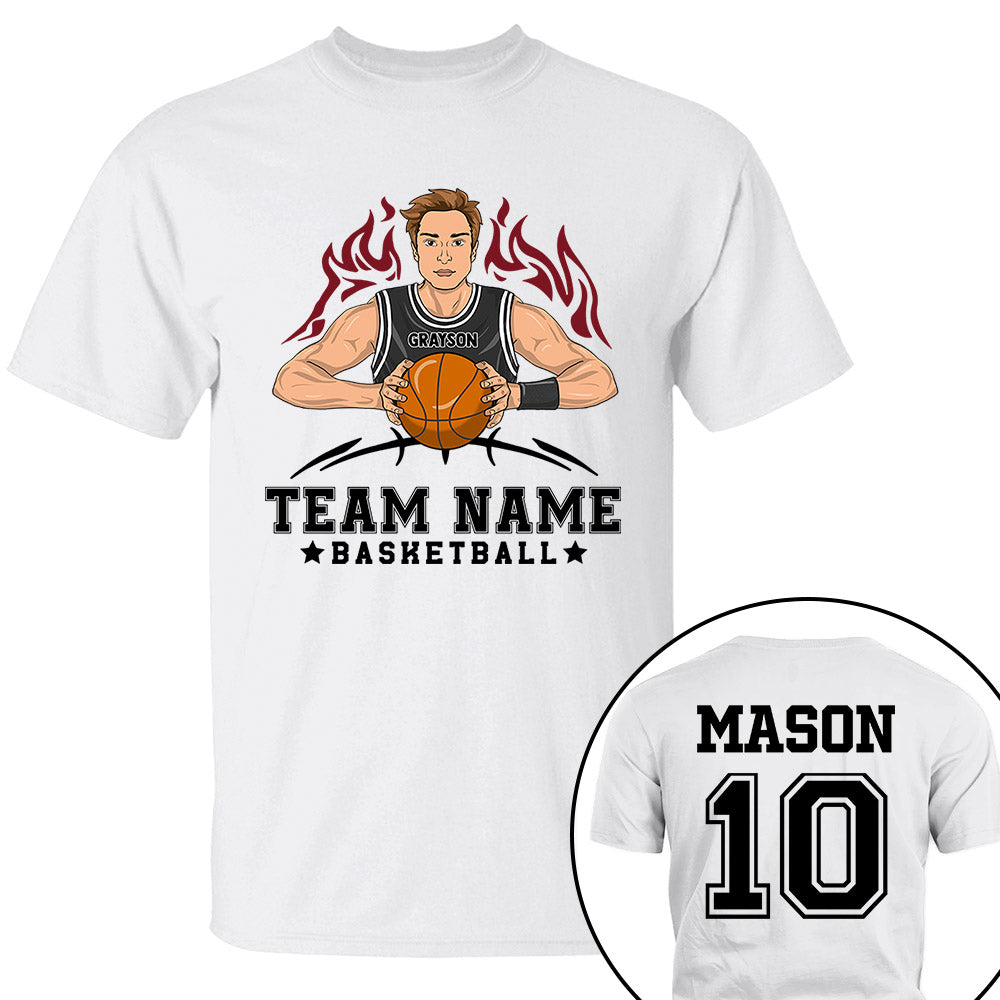 Personalized Basketball Custom Team Name Name And Number Basketball Player Shirt