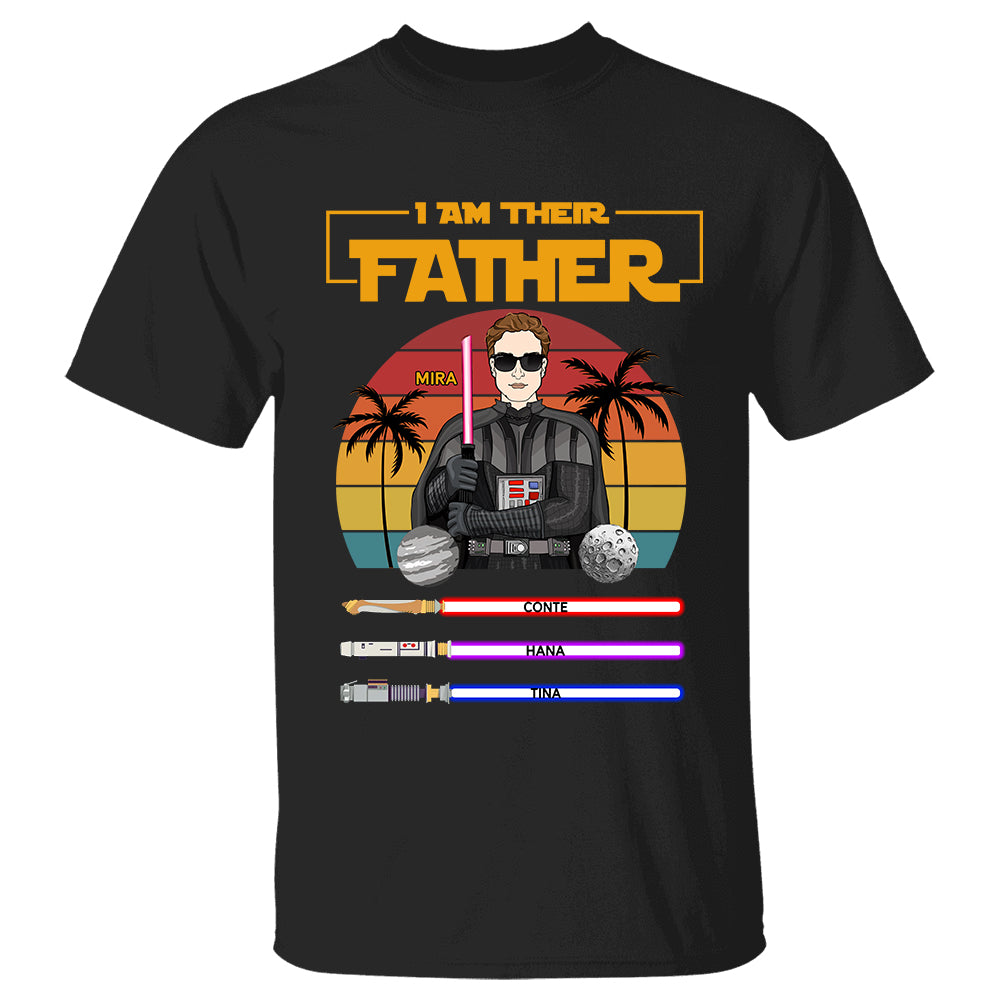 I Am Their Father - Personalized Shirt Custom Gift For Dad