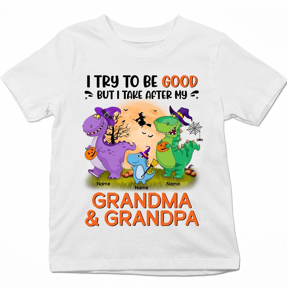 Dino Theme Family T-Shirts | Personalized GrandPa GrandMa T-Shirts 3XL (48)