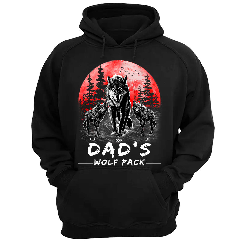 Dad Wolf Pack Personalized Shirt