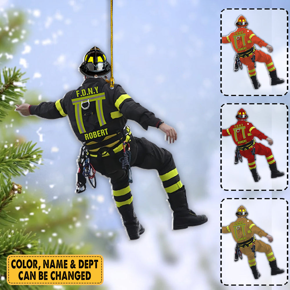 Firefighter Christmas Personalized Ornament Gift For Firefighter Fireman K1702