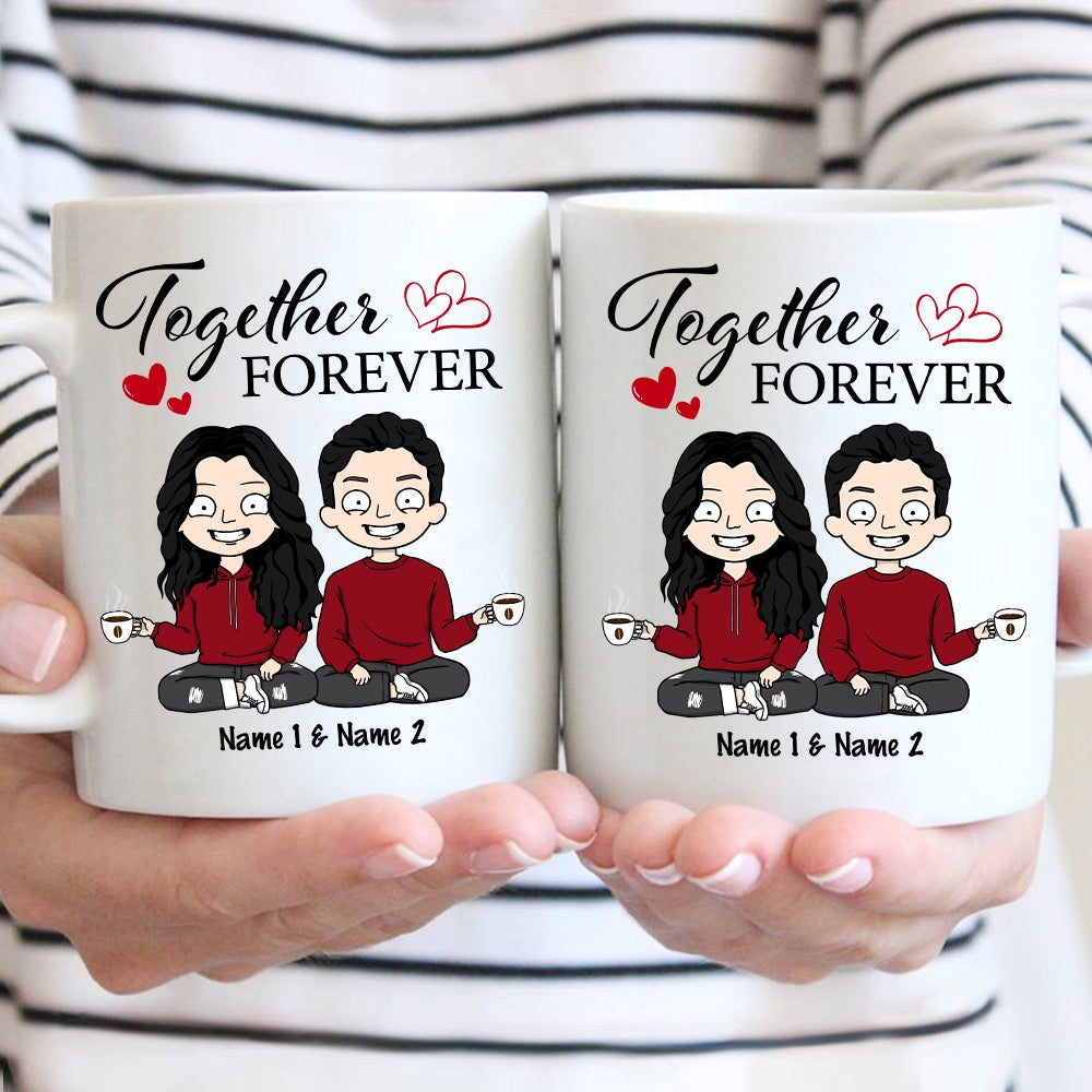 Wife And Husband Couple Custom Mug Funny Together Forever Mug