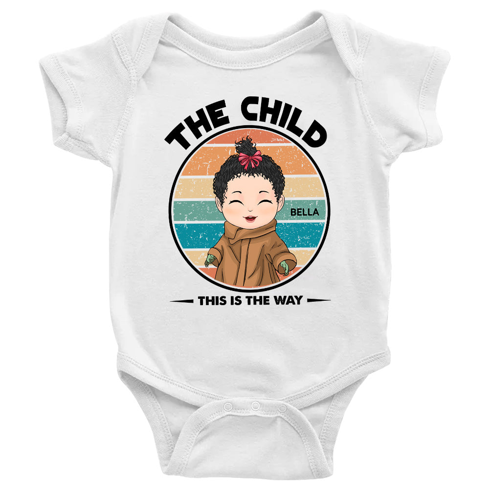 The Dadalorian This Is The Way - Personalized Shirt For Dad Mom And Baby Onesie