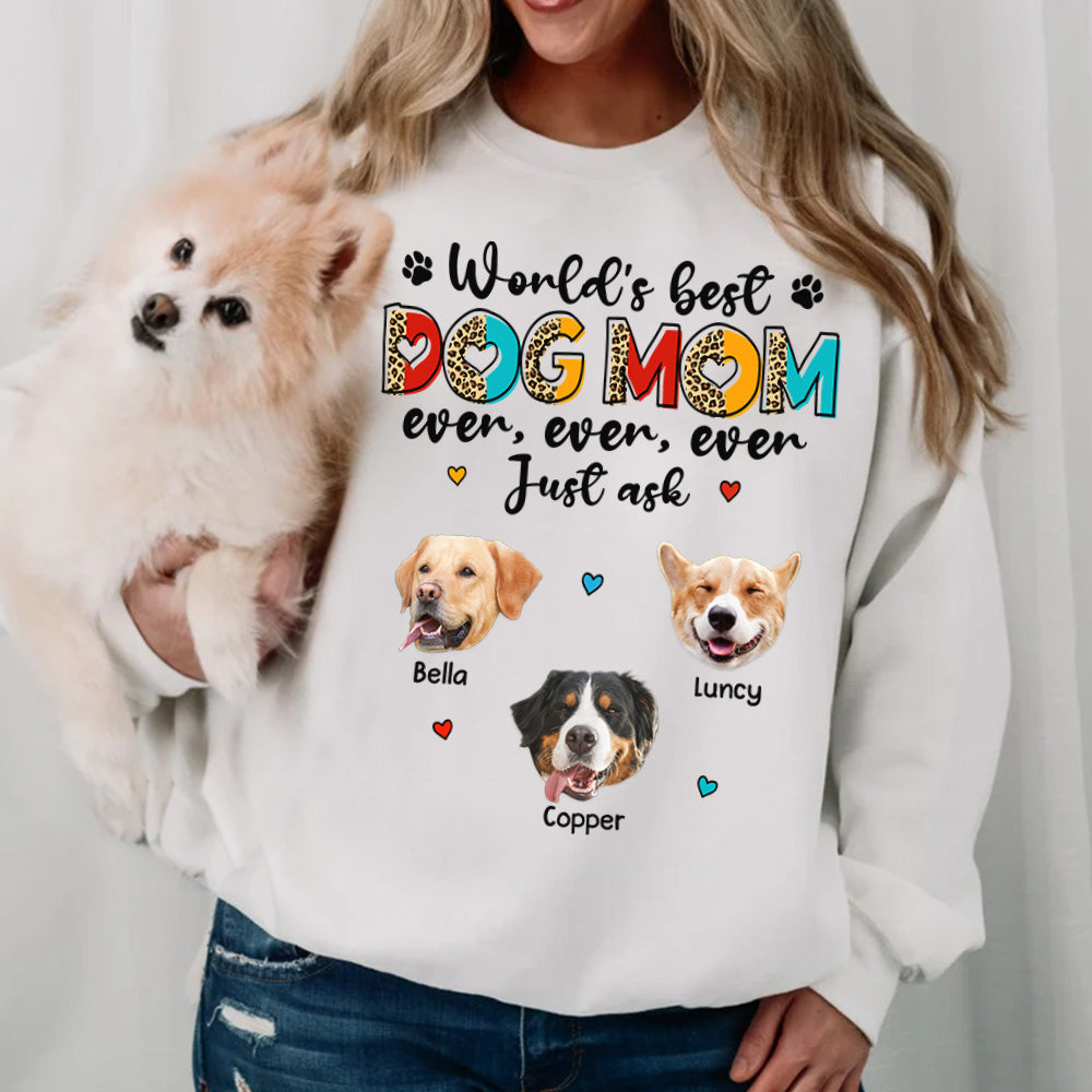 Best Dog Mom - Personalized Custom T-shirt - Dog Mom Mother's Day Gifts