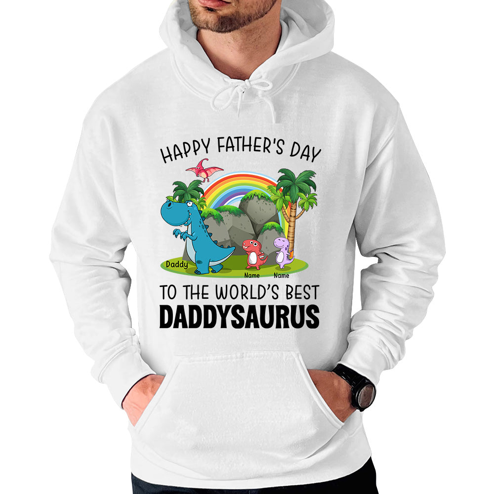 Happy Father's Day To The World's Best Daddysaurus Personalized Shirt K1702
