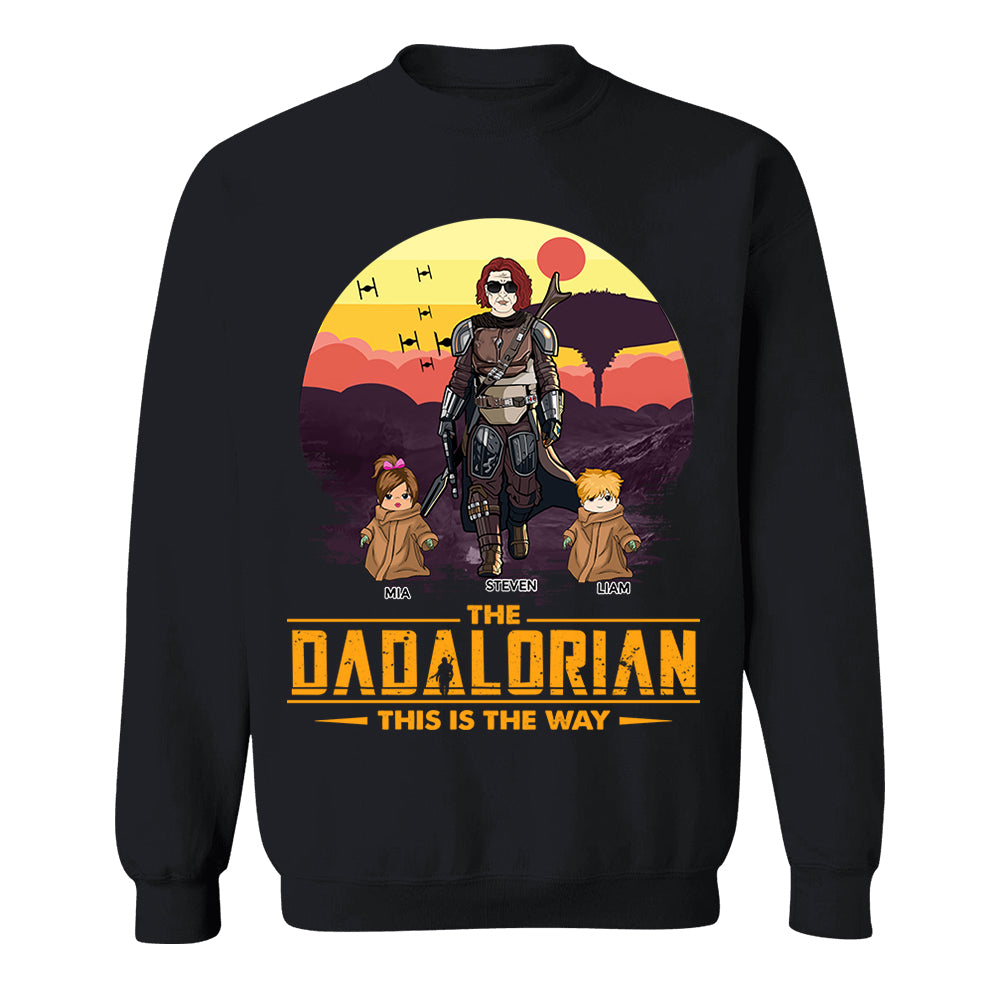 Tatooine Sunset The Dadalorian This Is The Way Personalized Shirt New Gift For Dad, Gift For Him
