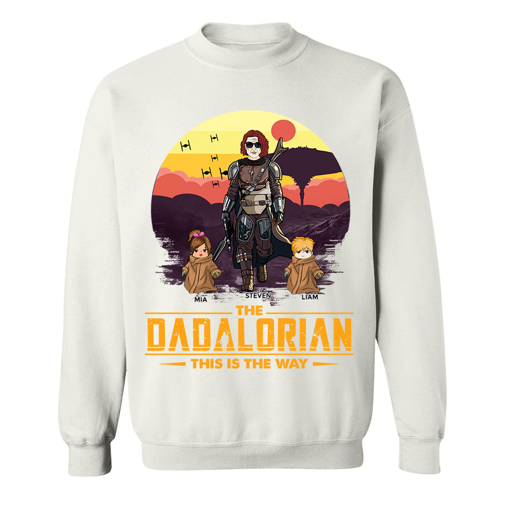 Tatooine Sunset The Dadalorian This Is The Way Personalized Shirt New Gift For Dad, Gift For Him