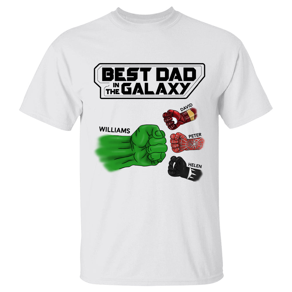Best Dad in the Galaxy Custom T-Shirt - Ideal Birthday Gift for Dad