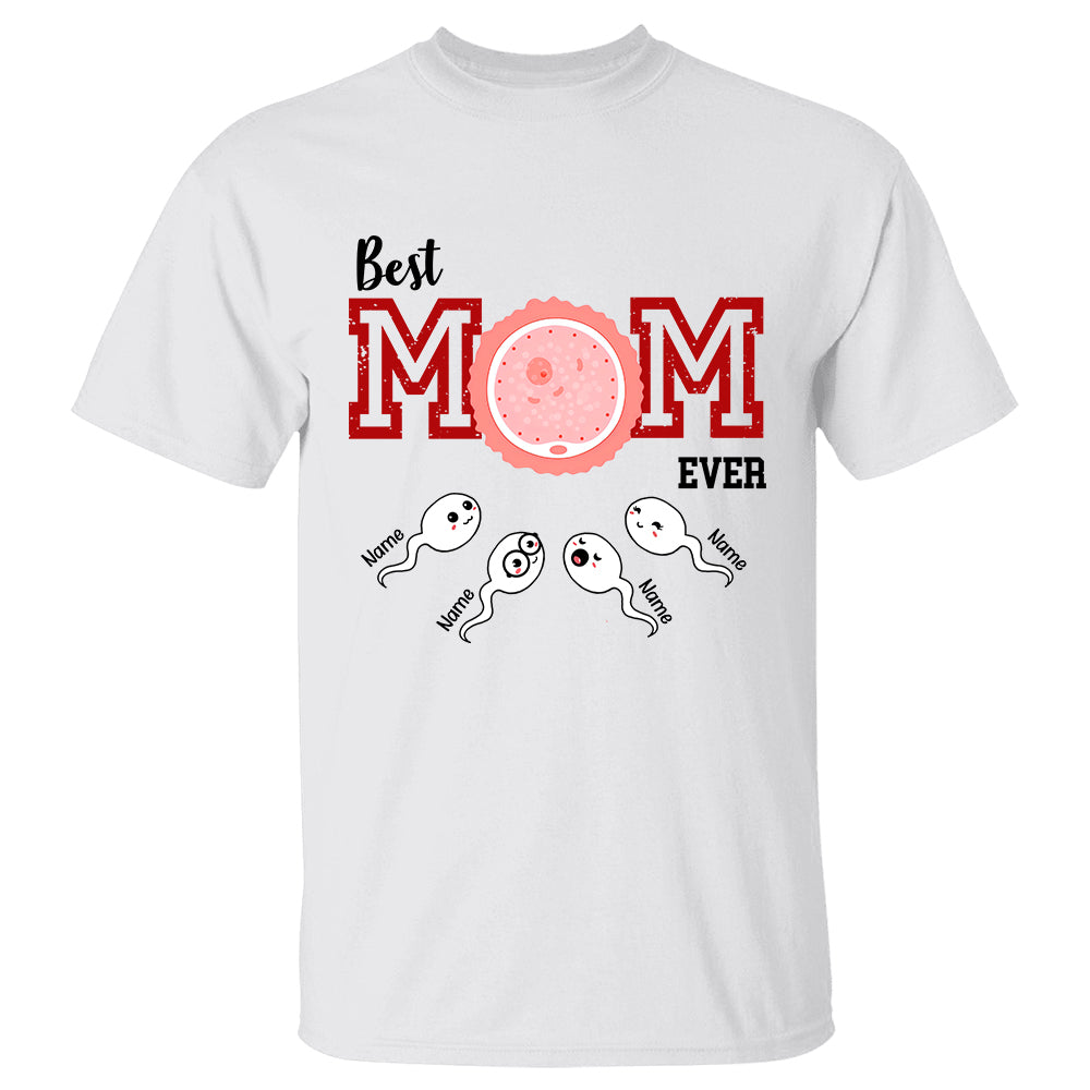 Best Mom Ever - Personalized Shirt For Mom Mum Custom With Kids