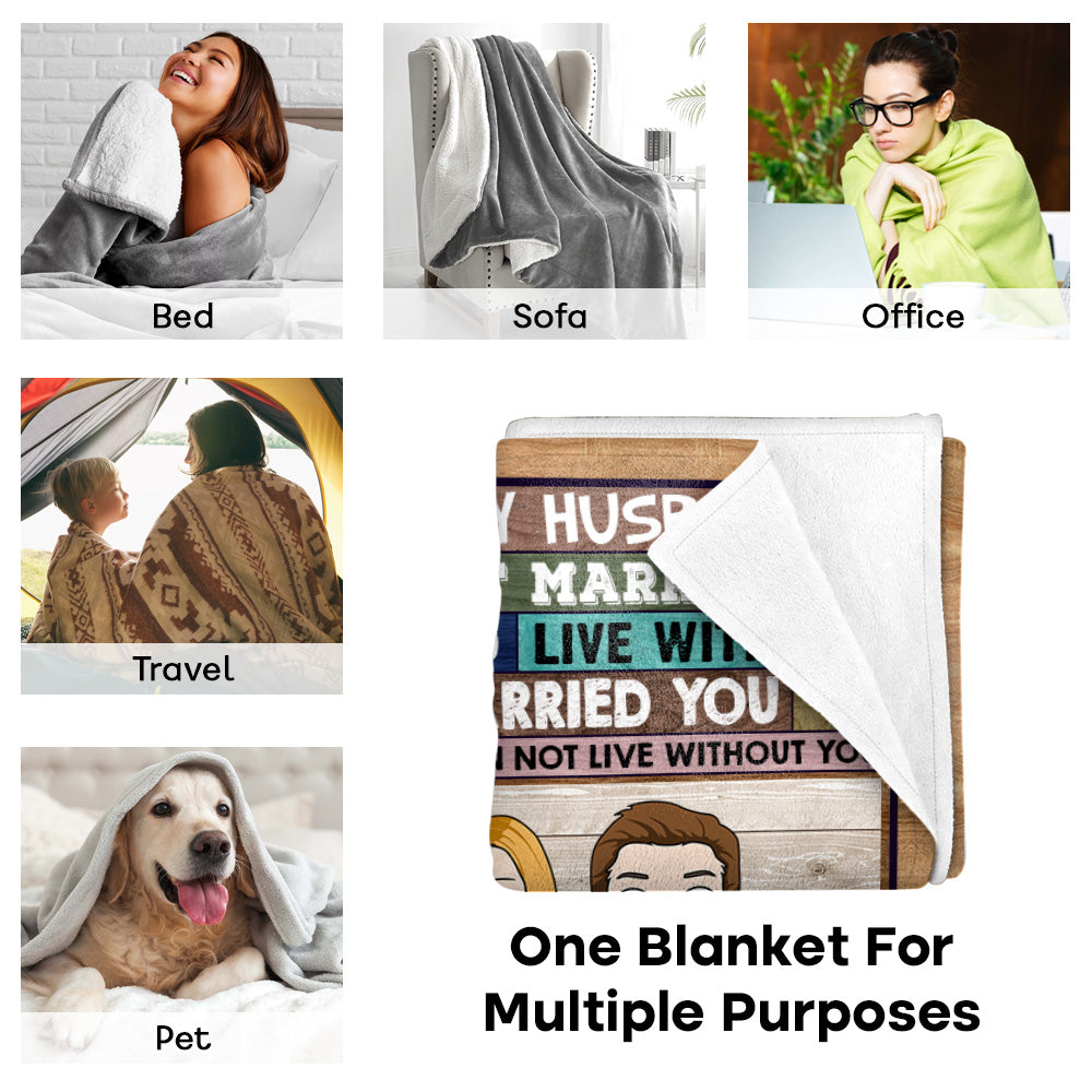 To Husband Your Last Everything Custom Blanket Gift From Wife