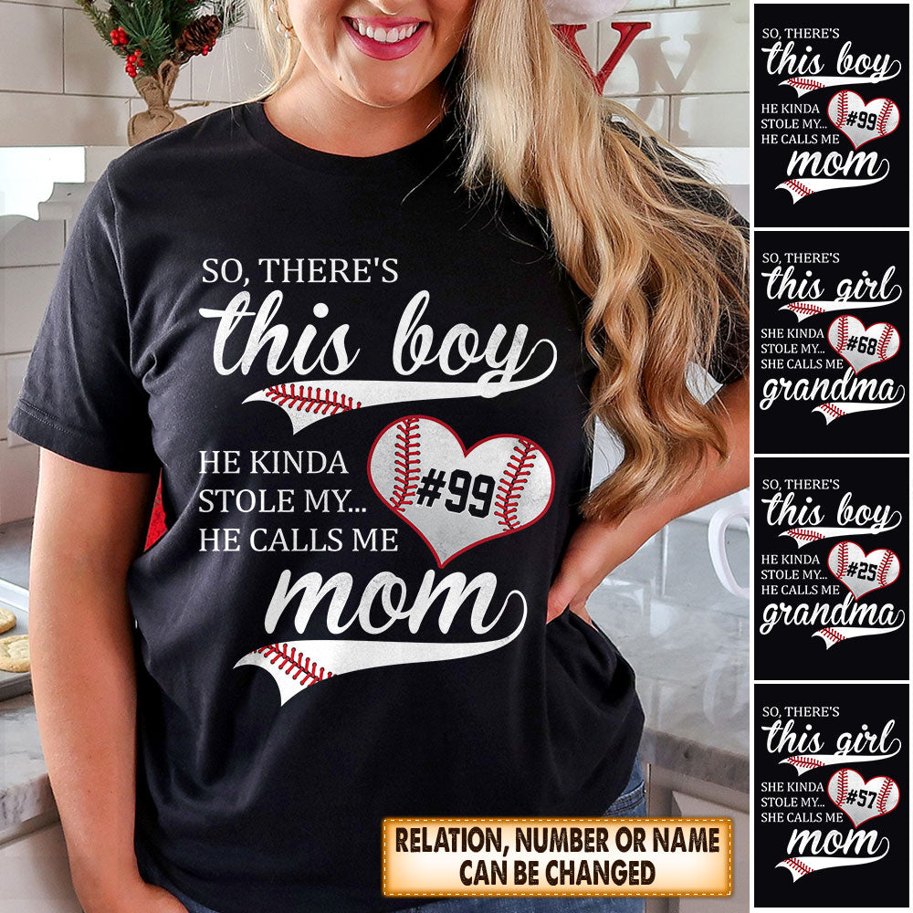 There's this boy - baseball mom shirt