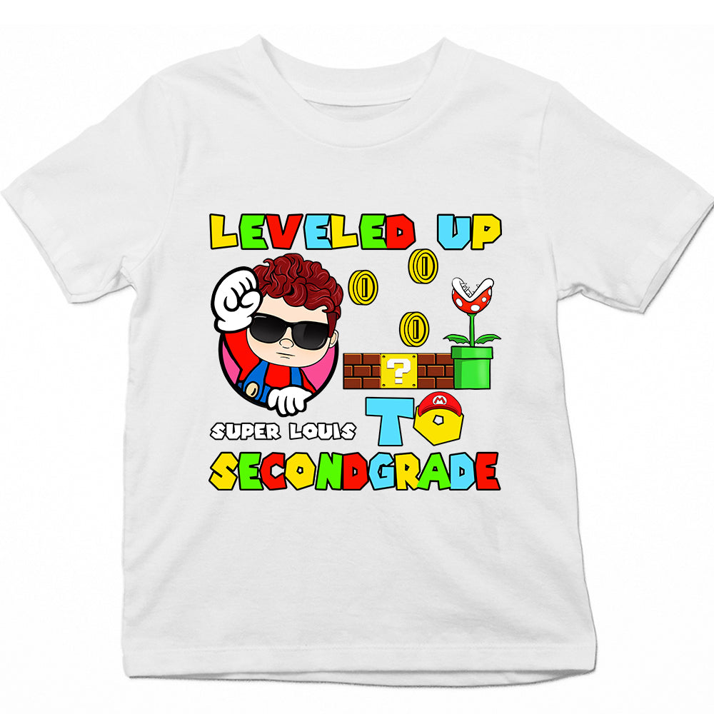 Level Up Super Name Personalized Shirt, First Day Of School Shirt, Back To School Custom Shirt