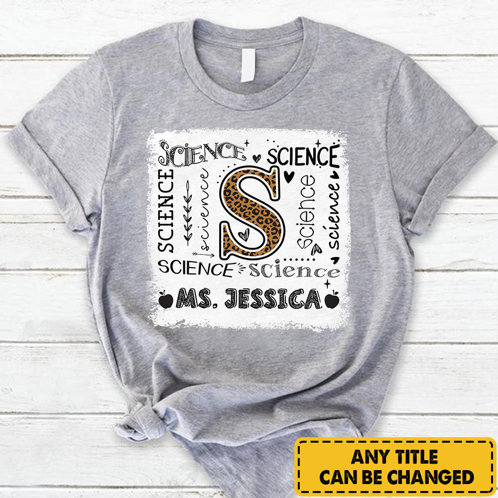 Personalized Science Teacher Custom Job T- Shirt