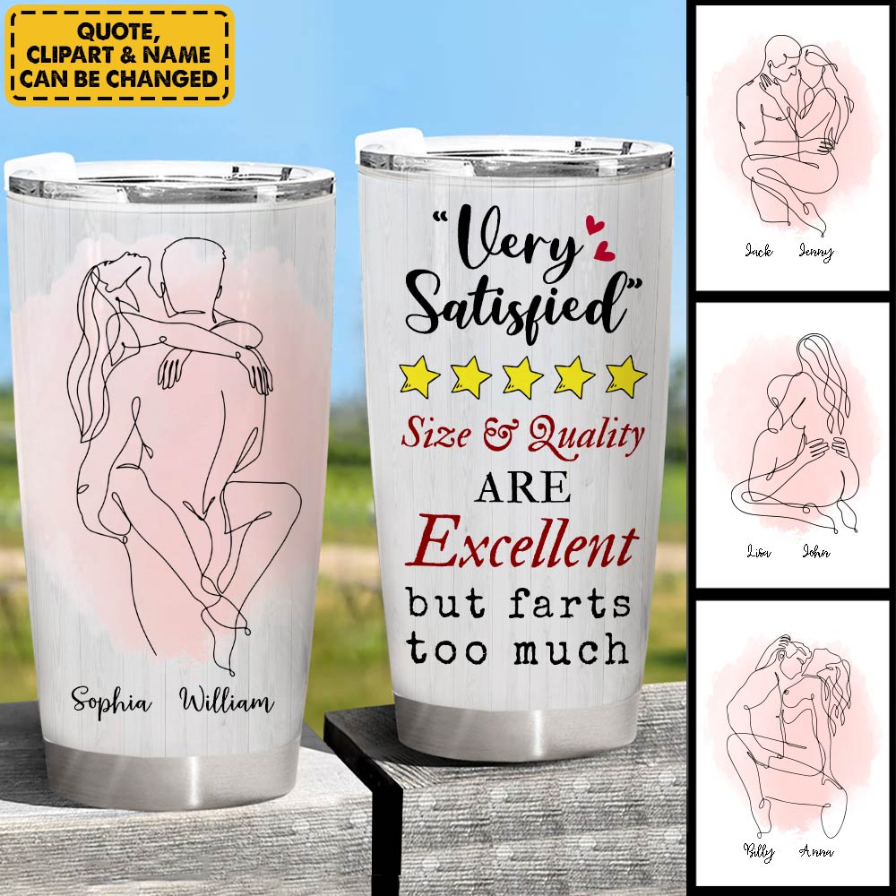 Personalized Tumbler For Boyfriend Husband - Very Satisfied Size & Quality Are Excellent - Custom Valentine Day Tumbler Gift