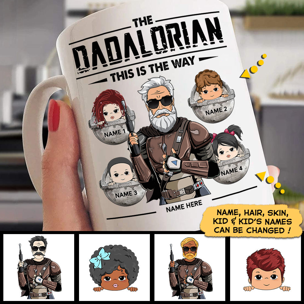 The Dadalorian This Is The Way Personalized Mug For Dad
