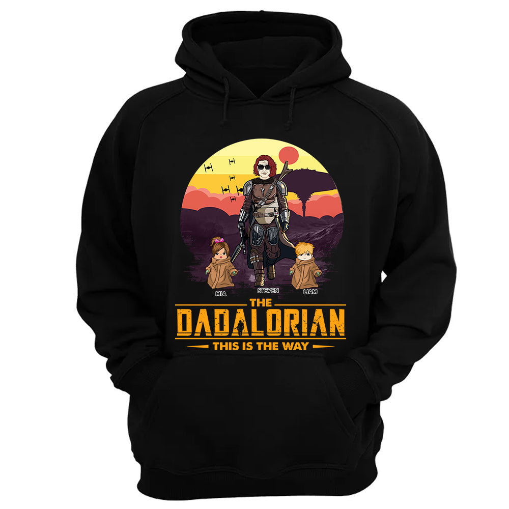Tatooine Sunset The Dadalorian This Is The Way Personalized Shirt New Gift For Dad, Gift For Him