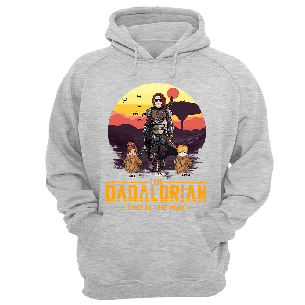 Tatooine Sunset The Dadalorian This Is The Way Personalized Shirt New Gift For Dad, Gift For Him