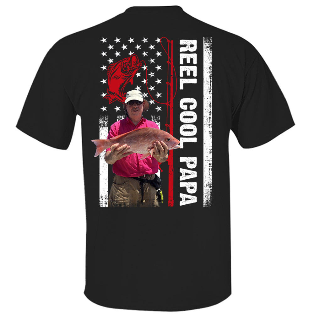 Reel Cool Papa Personalized Shirt Custom Photo And Nickname Gift For Father's Day K1702