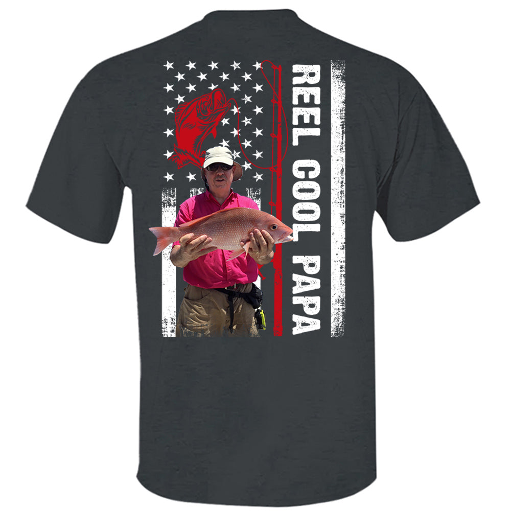 Reel Cool Papa Personalized Shirt Custom Photo And Nickname Gift For Father's Day K1702