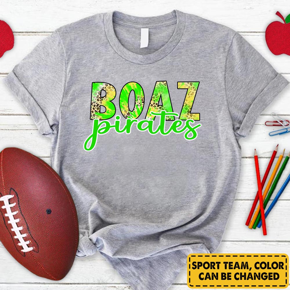 Personalized Pirates Custom Sport Team Name School Spirit T-Shirt For Teacher