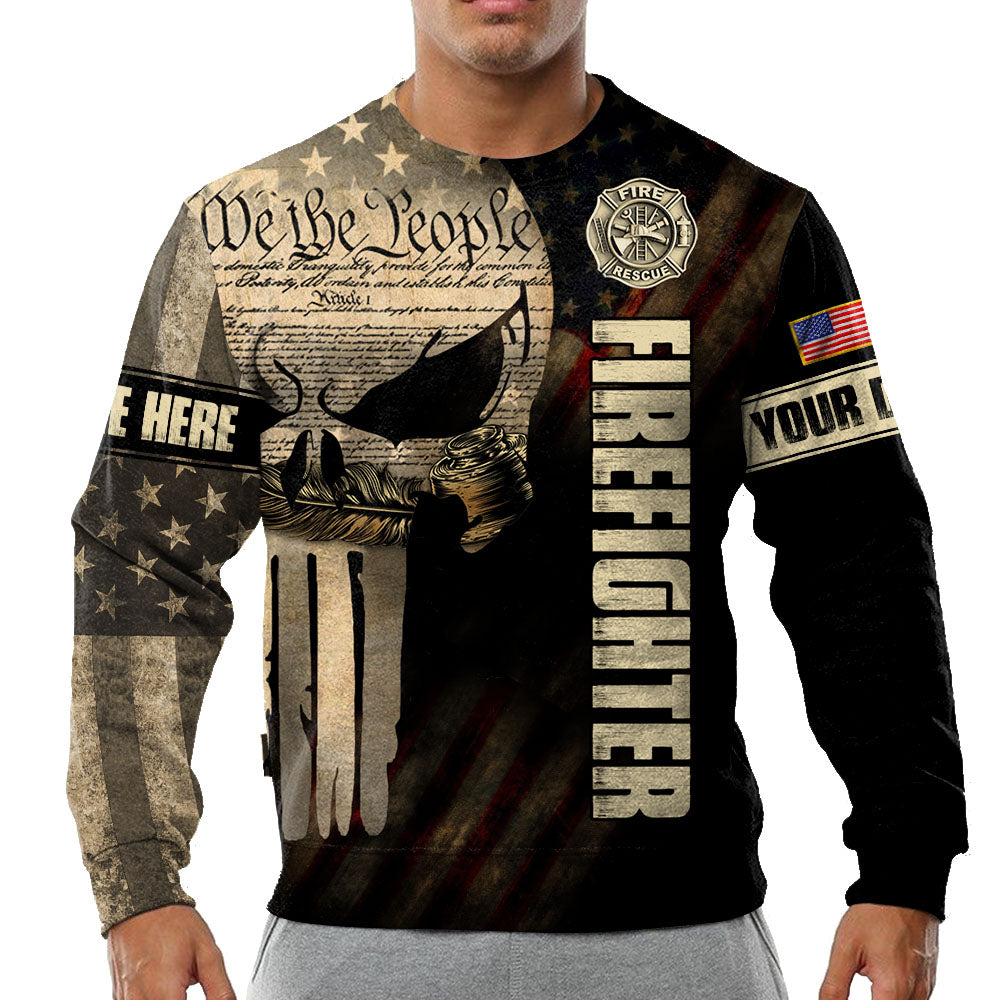Personalized Shirts For Firefighter Custom Gift For Fireman Firefighter Oath We The People Shirt H2511