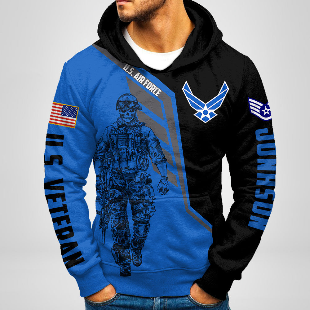 Personalized Shirt For Veteran Customize All Branches, Rank Name Veteran All Over Print Shirt K1702