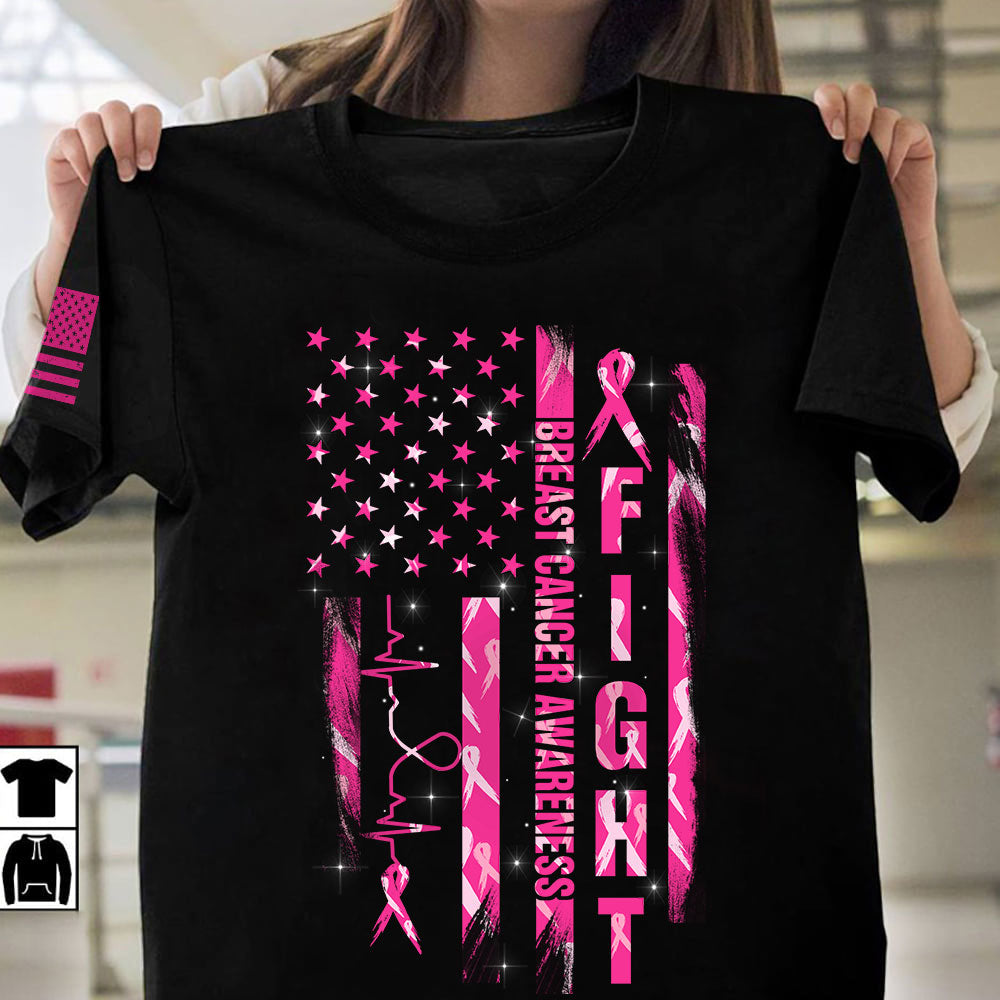 Fight Breast Cancer Awareness, All Over Print, Shirts For Helping Raise Awareness Of Breast Cancer