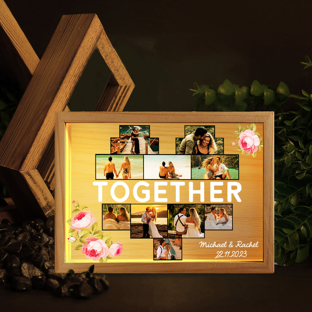 Together - Custom Photo Night Light - Valentine Gift For Couple
