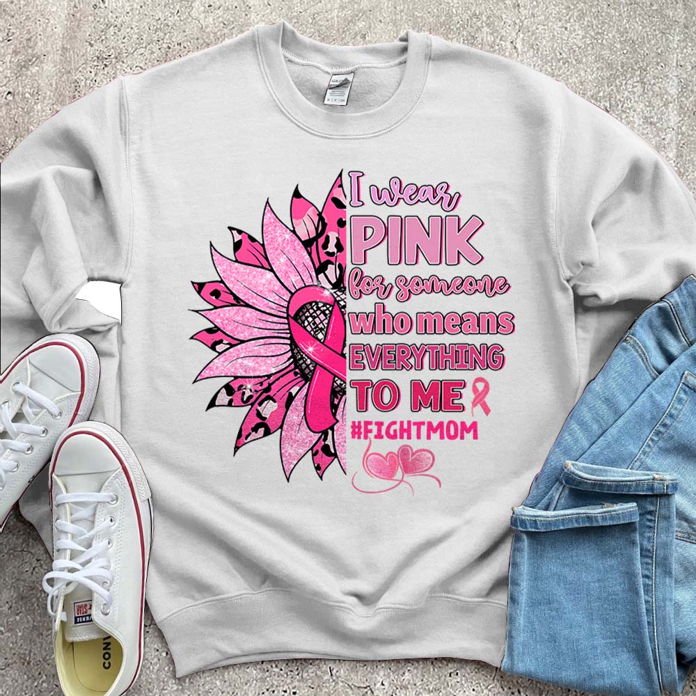 Sunflower Pink Breast Cancer Awareness Women Warrior T Shirt - Limotees