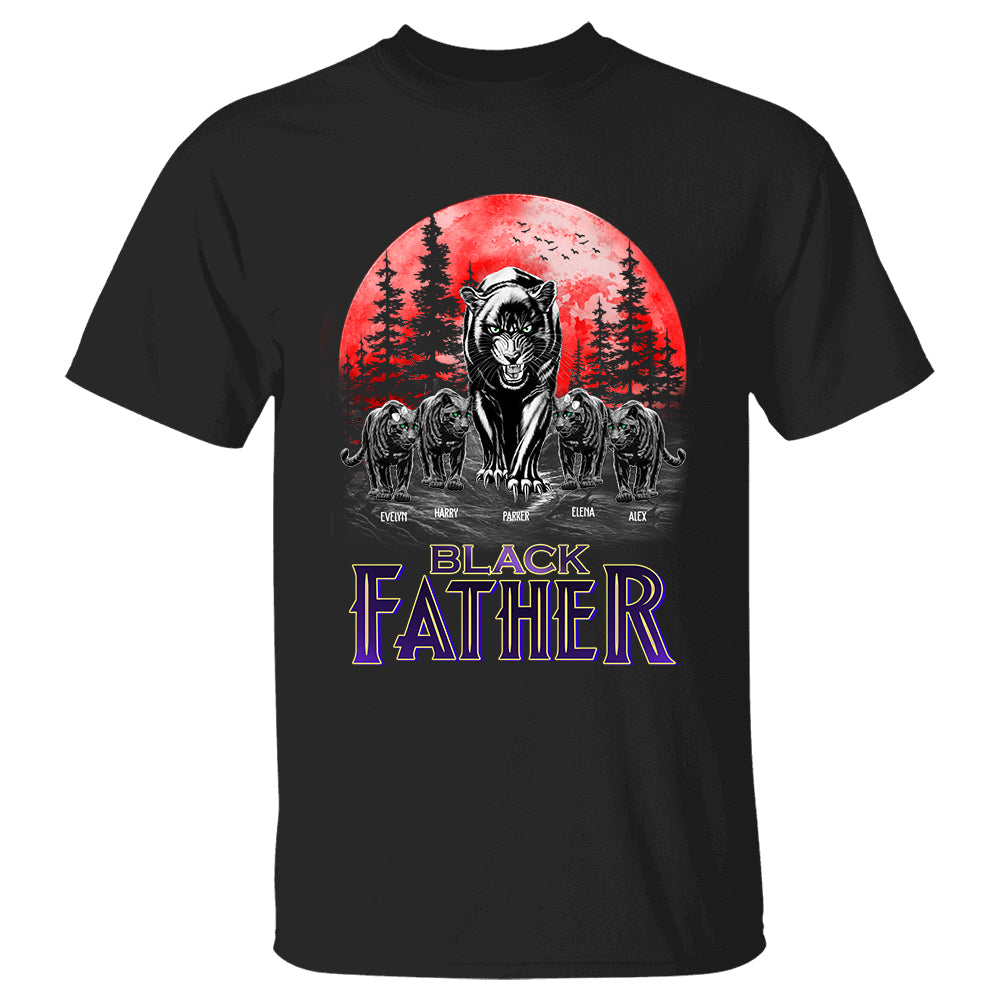 Black Father - Personalized Black Panther Shirt