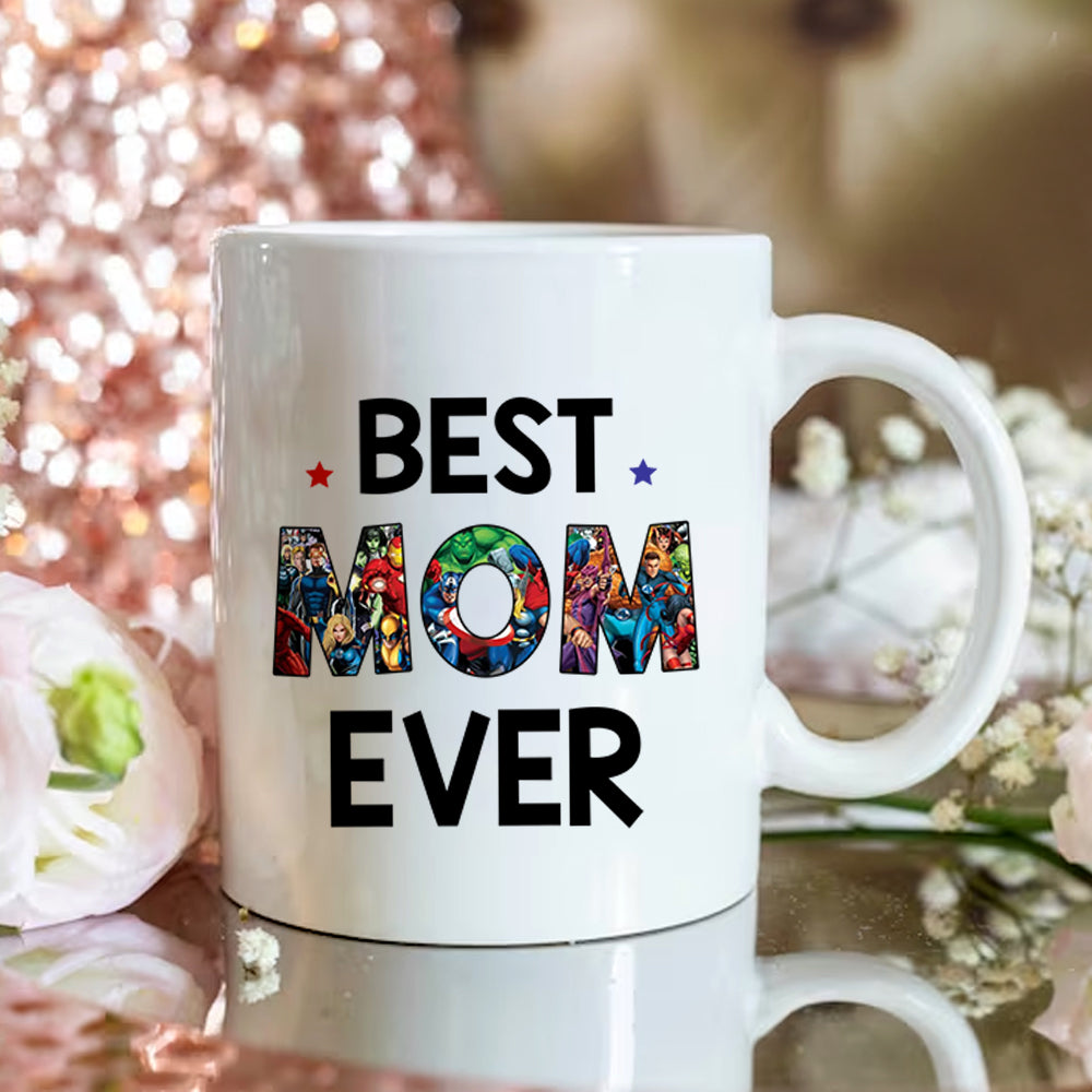 Best Mom Ever - Personalized Mug Custom Nickname With Kids Mother's Day Gift For Mom